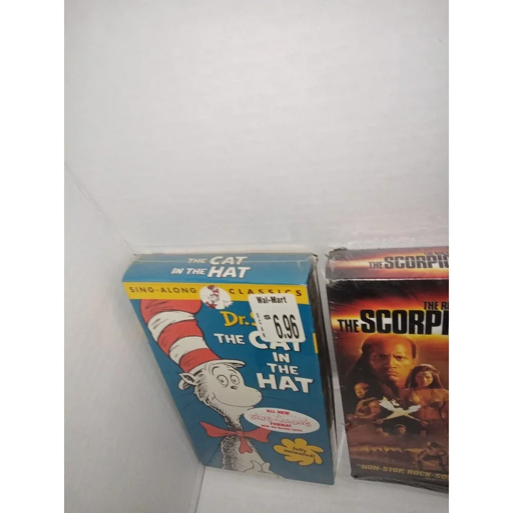 Lot of 3 Sealed VHS – The Scorpion King Mib2 , The Cat In Th Hat